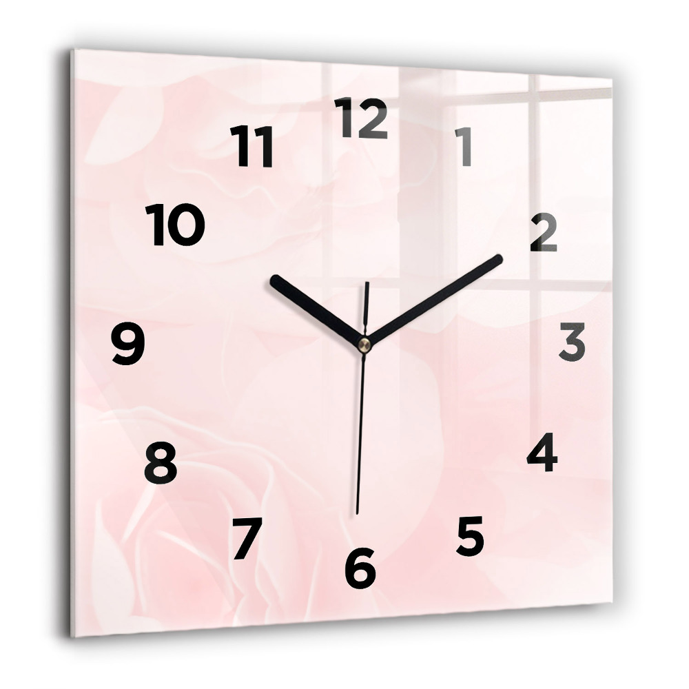 Ceas pătrat de perete din sticlă Portretul unei femei misterioase