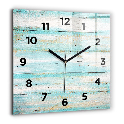 Ceas de sticlă pe perete pătrat Două Corpuri Un Soufflé