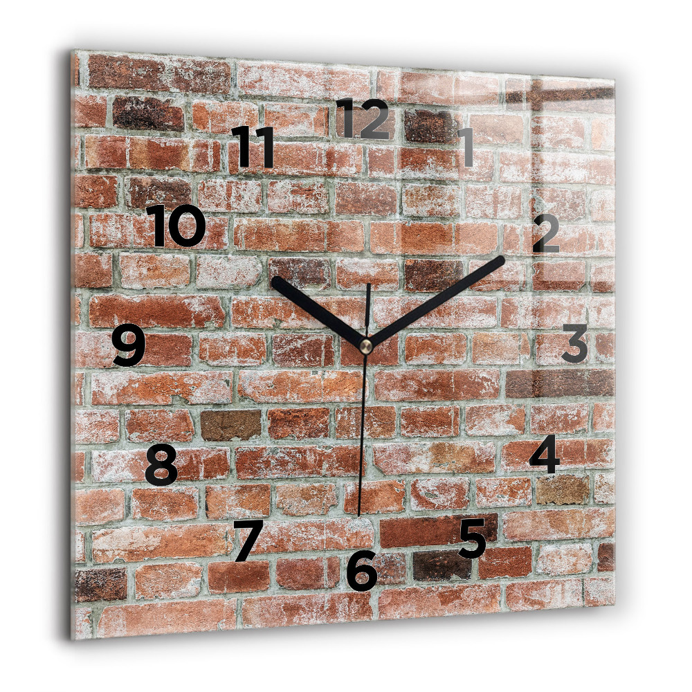 Ceas de sticlă pe perete pătrat Ardei roșii