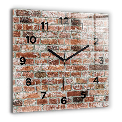 Ceas de sticlă pe perete pătrat Ardei roșii