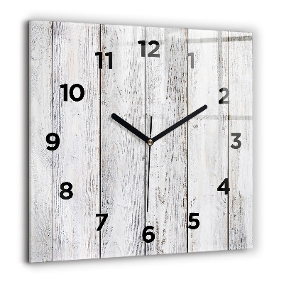 Ceas de sticlă pe perete pătrat Mașină cu o placă de surf