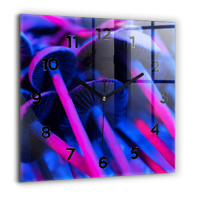 Ceas de sticlă pe perete pătrat Schiță a orașului vechi Poznań