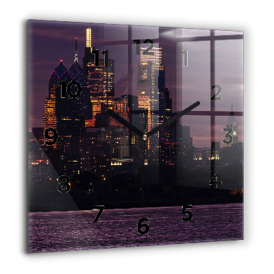 Ceas din sticlă pătrat ceașcă de cafea