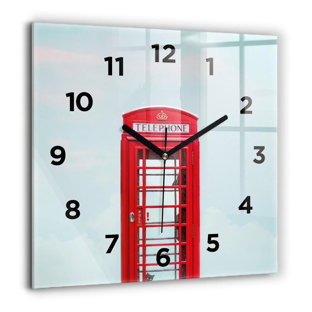 Ceas de sticlă pe perete pătrat Sf. Bazilica Ştefan