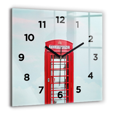 Ceas de sticlă pe perete pătrat Sf. Bazilica Ştefan