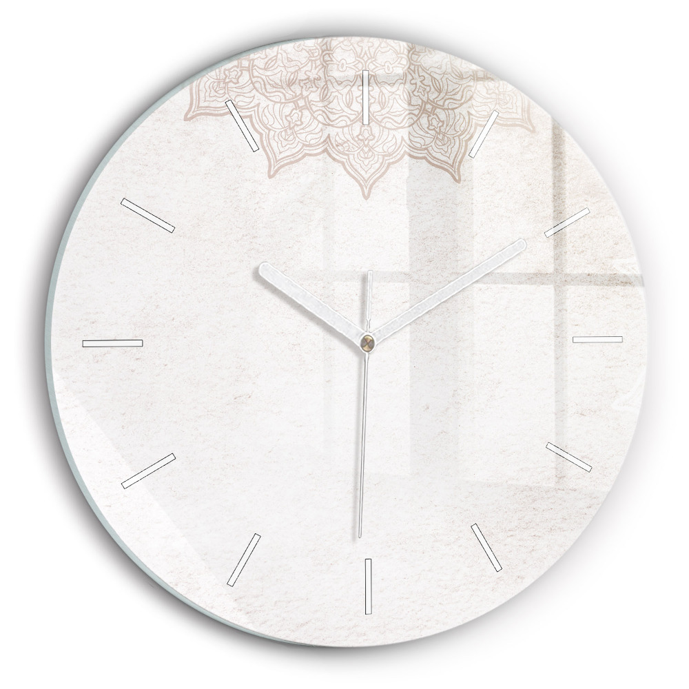 Ceas din sticlă rotund Model decorativ