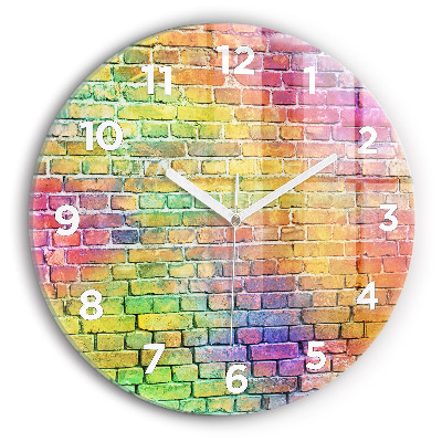 Ceas perete din sticlă rotund Perete pictat