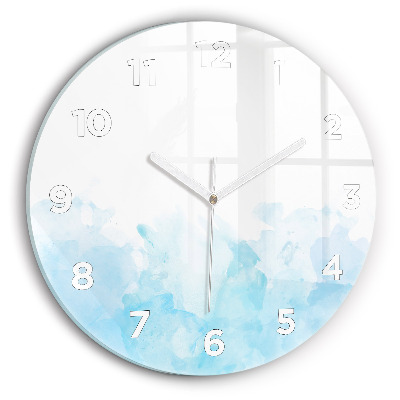 Ceas perete din sticlă rotund Pete pictate