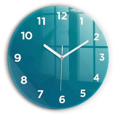 Ceas de sticlă pe perete rotund Abstracția nautică