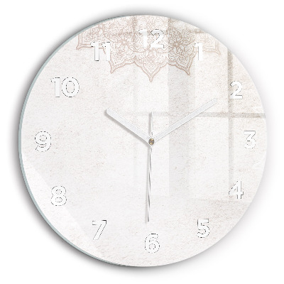 Ceas din sticlă rotund Model decorativ