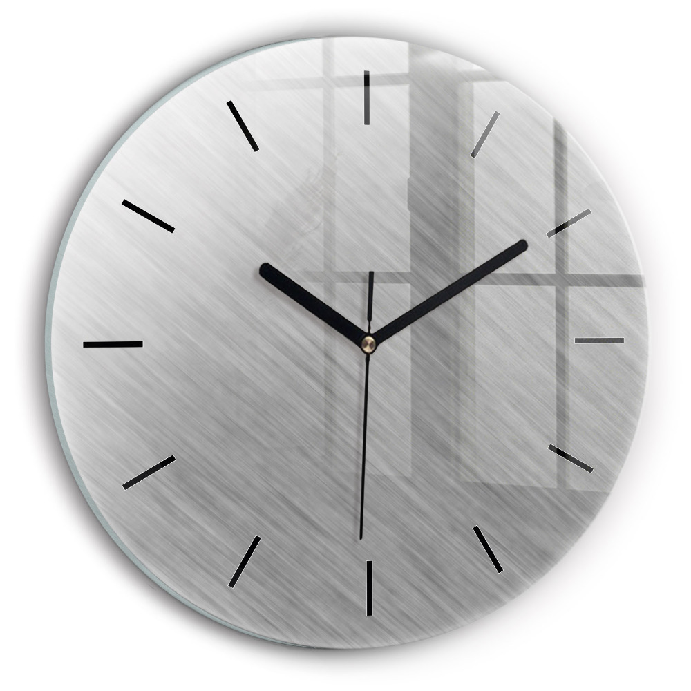 Perete metalic Ceas perete din sticlă rotund