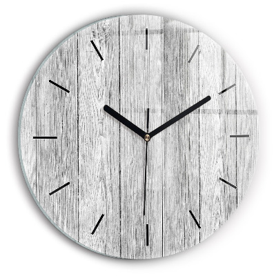 Panouri din lemn Ceas perete din sticlă rotund