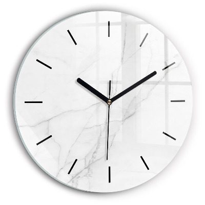 Marmură decorativă Ceas de sticlă pe perete rotund