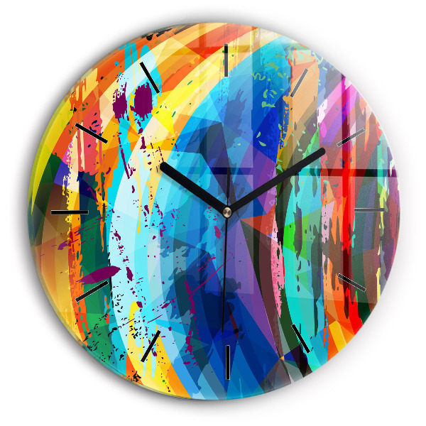 Fundal abstract Ceas perete din sticlă rotund