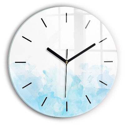 Pete pictate Ceas perete din sticlă rotund
