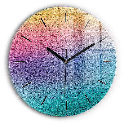 Model de gradient Ceas perete din sticlă rotund