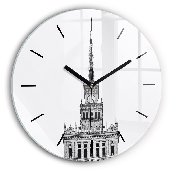 Palatul Culturii și Științei Ceas din sticlă rotund