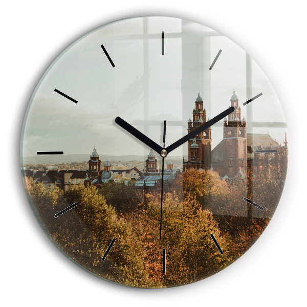 Galeria de Artă din Glasgow Ceas rotund de perete din sticlă