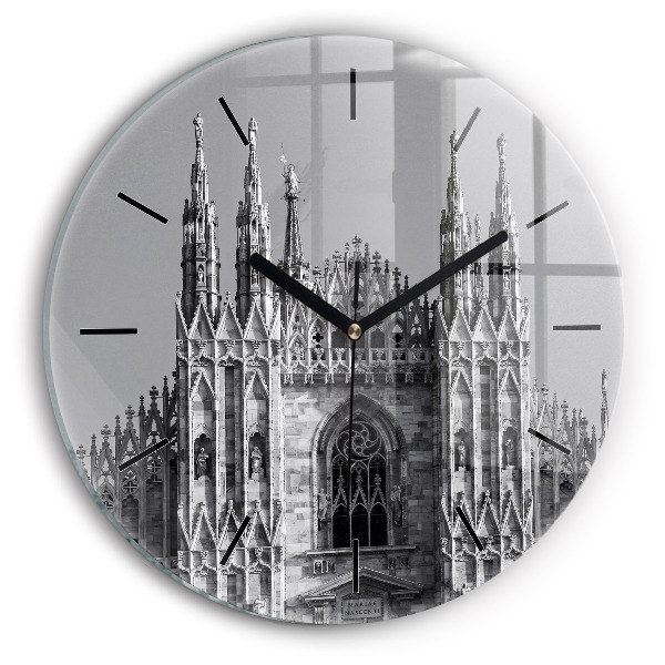 Catedrala Duomo di Milano Ceas din sticlă rotund