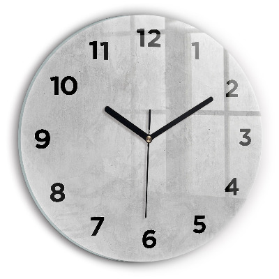 Ceas rotund de perete din sticlă Perete de piatra