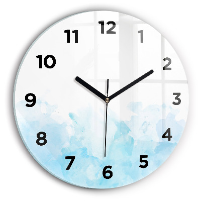 Ceas perete din sticlă rotund Pete pictate