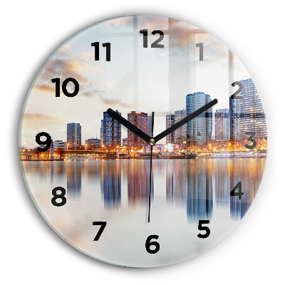 Ceas din sticlă rotund Panoramă cu Turnul Eiffel