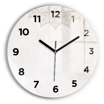 Ceas din sticlă rotund Model decorativ