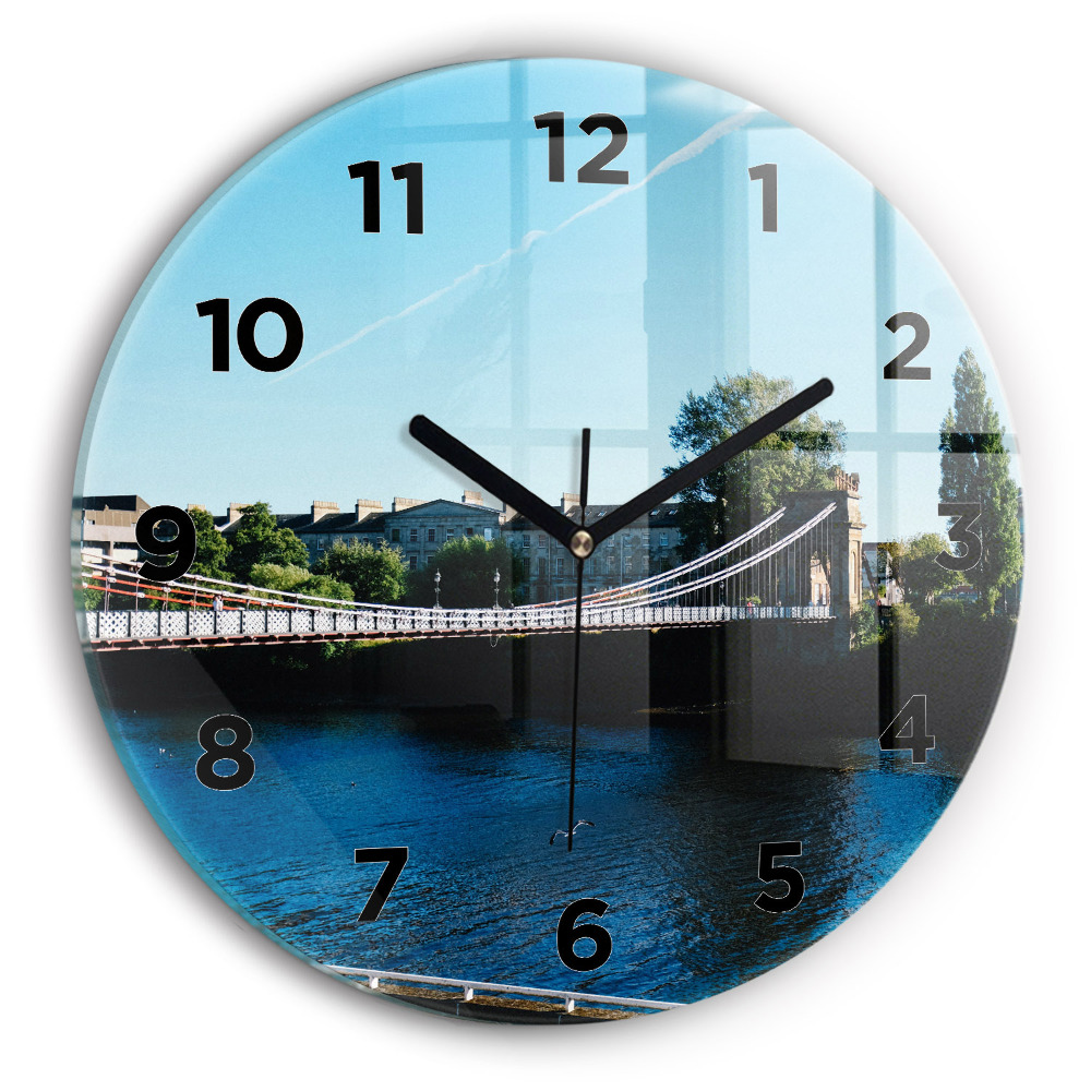Ceas perete din sticlă rotund Southportland Scoția