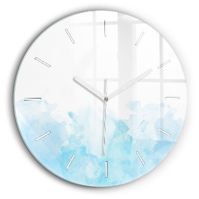 Ceas perete din sticlă rotund Pete pictate