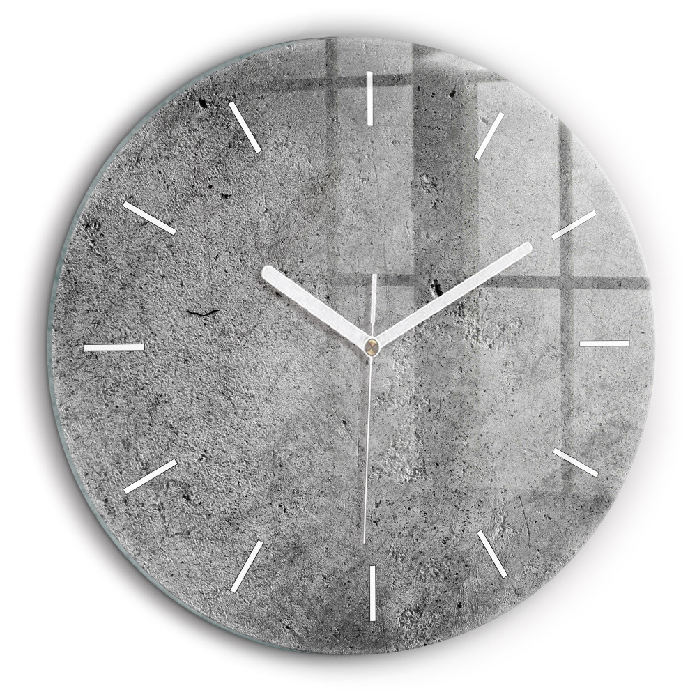 Ceas de sticlă pe perete rotund Perete industrial