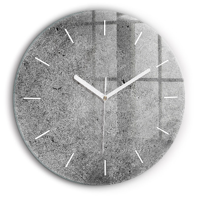 Ceas de sticlă pe perete rotund Perete industrial