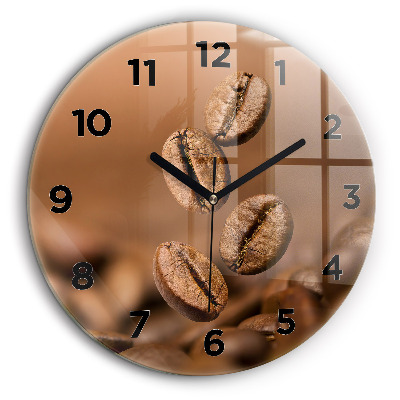 Culori abstracte Ceas perete din sticlă rotund