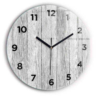 Panouri din lemn Ceas perete din sticlă rotund