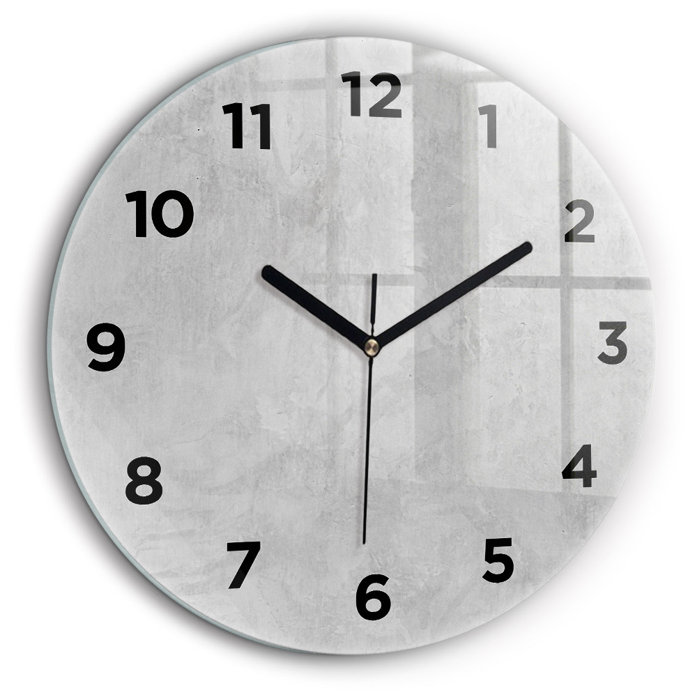 Perete de piatra Ceas rotund de perete din sticlă