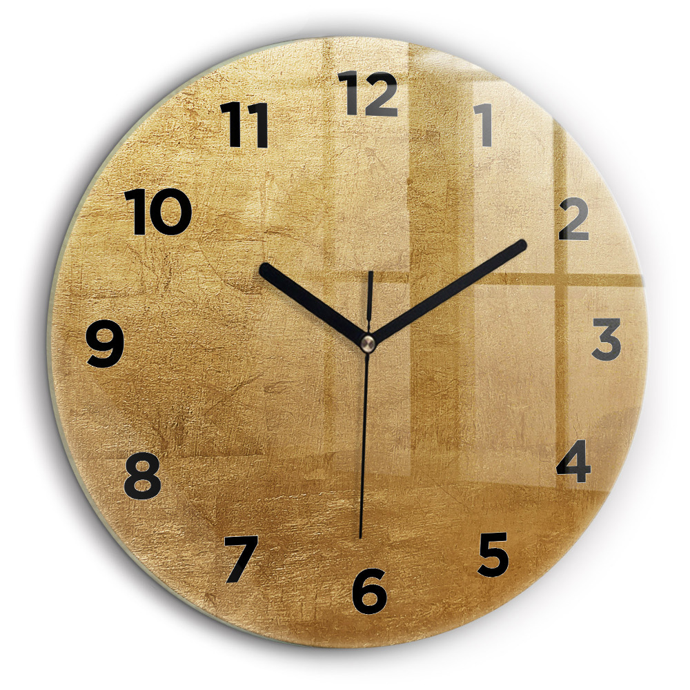 Panza decorativa Ceas din sticlă rotund