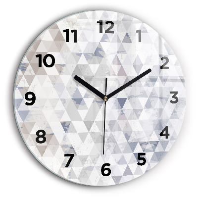 Model geometric Ceas perete din sticlă rotund