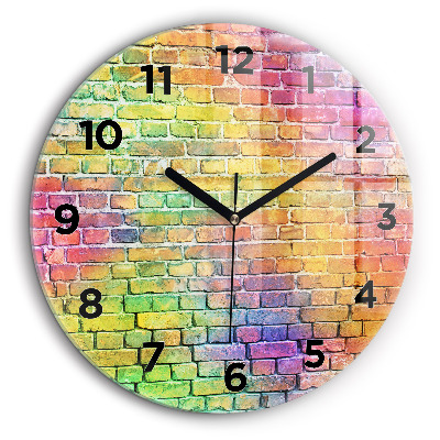 Perete pictat Ceas perete din sticlă rotund