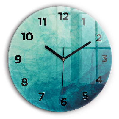 Abstracția adâncimii Ceas perete din sticlă rotund