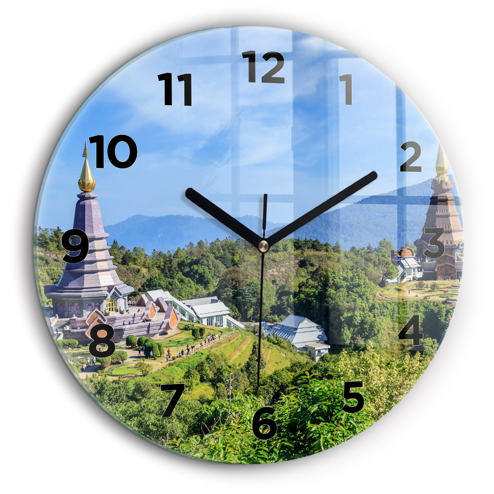 Parcul Național Chiang Mai Ceas perete din sticlă rotund