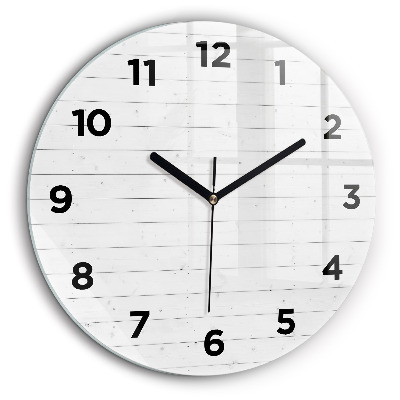 Model de panouri din lemn Ceas din sticlă rotund