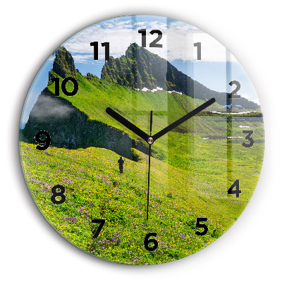 Rezervația Hornstrandir Islanda Ceas perete din sticlă rotund