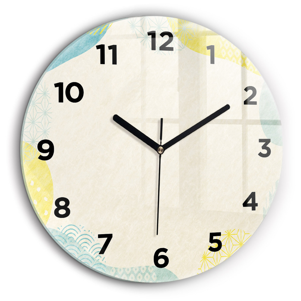 Rama cu modele Ceas perete din sticlă rotund