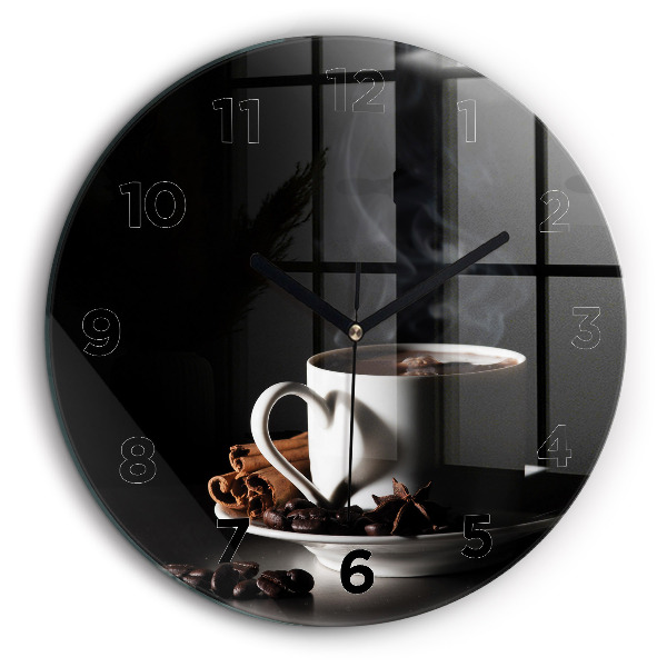 ceașcă de cafea Ceas din sticlă rotund
