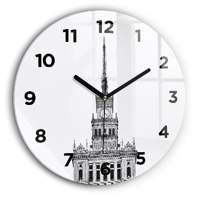 Palatul Culturii și Științei Ceas din sticlă rotund