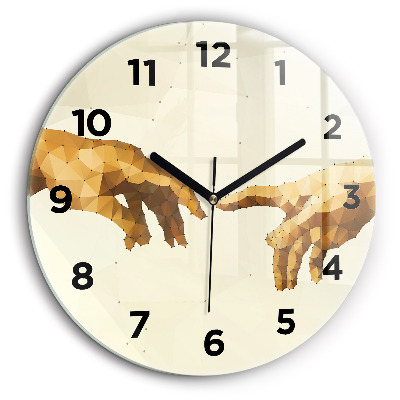 Crearea lui Adam Ceas din sticlă rotund