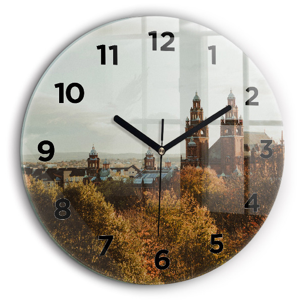 Galeria de Artă din Glasgow Ceas rotund de perete din sticlă