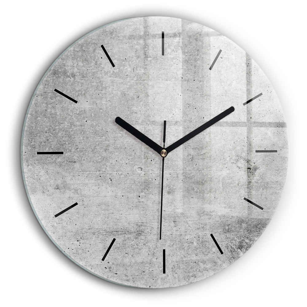 Ceas rotund de perete din sticlă Perete brut