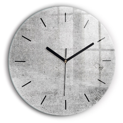 Ceas rotund de perete din sticlă Perete brut