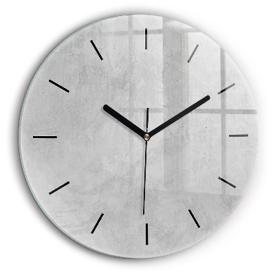 Ceas rotund de perete din sticlă Perete de piatra