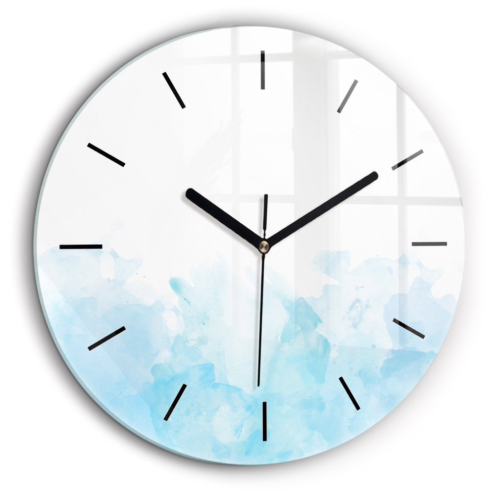 Ceas perete din sticlă rotund Pete pictate